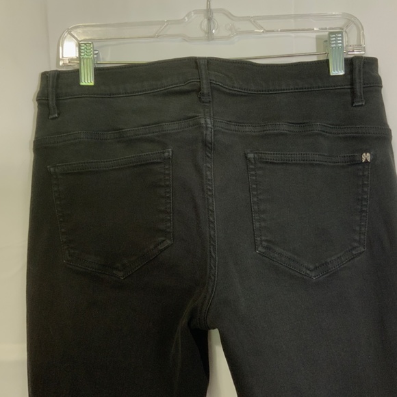 Victoria's Secret Black Denim VS MID RISE SIREN size 8 very good pre-owned cond. - Picture 6 of 13